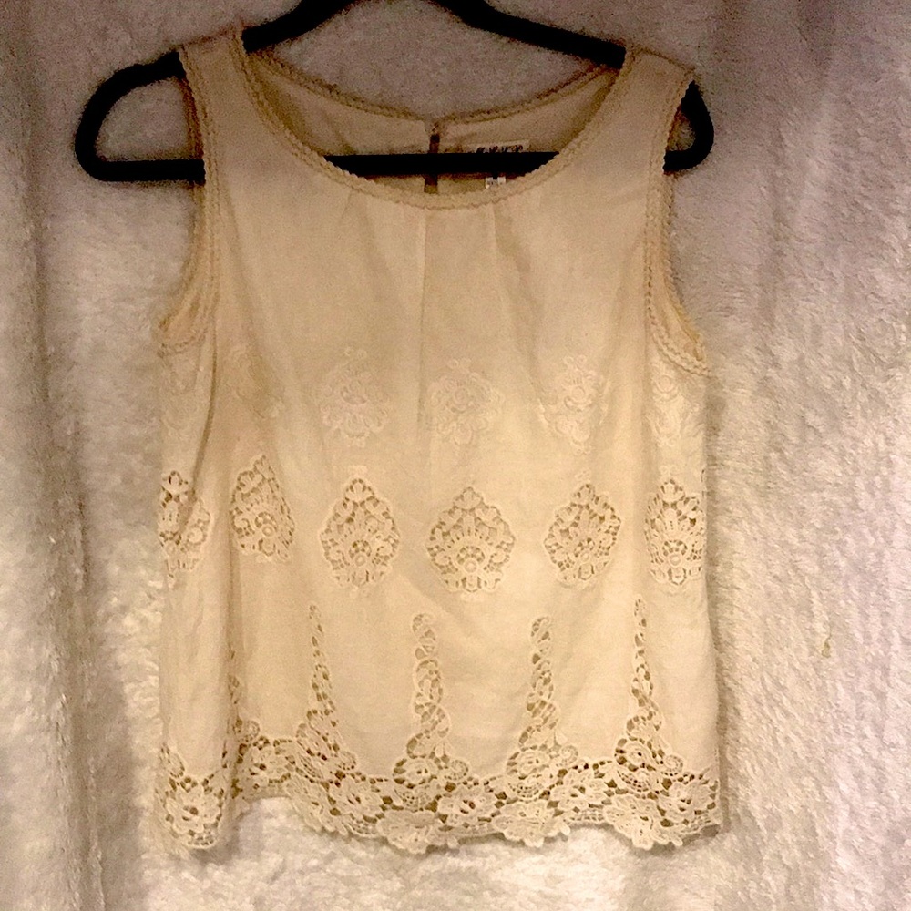 Max Studio Specialty Product Sleeveless Blouse Top